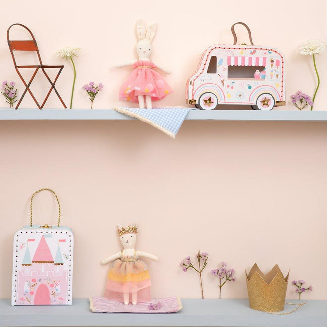 Meri Meri Ice Cream Van Bunny Mini Suitcase Doll