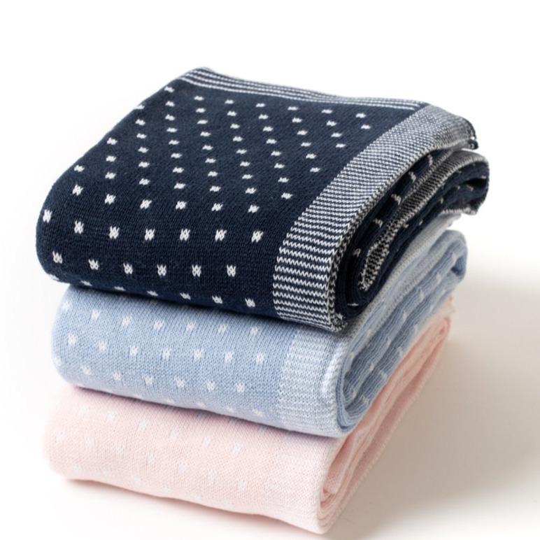 A Soft Idea Pin Dot Baby Blanket - Multiple Colors!