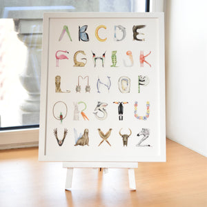 The Letter Nest Animal Alphabet Print