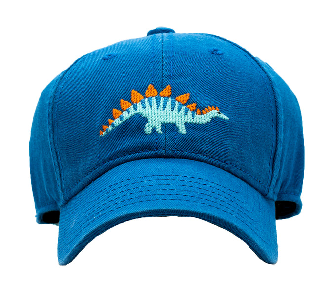 Harding Lane Kids Stegosaurus Baseball Hat in Cobalt