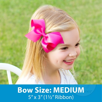 Medium Monogram Bow Pink / J