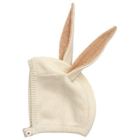 Meri Meri Sparkle Bunny Baby Bonnet in Peach