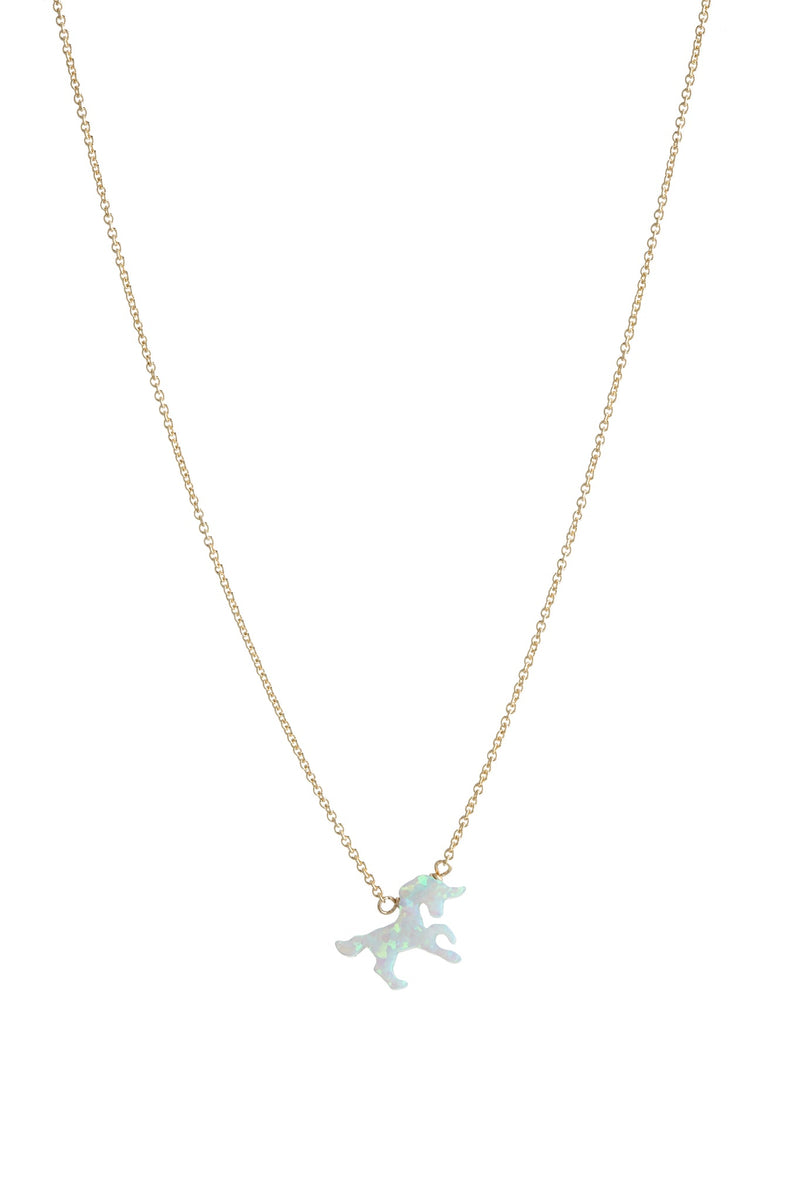 Bara Boheme Opal Unicorn Necklace