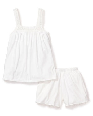 Petite Plume Camille Short ySet in White