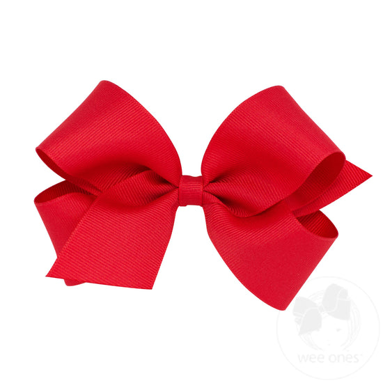 Wee Ones Medium Grosgrain Bow in Assorted Colors