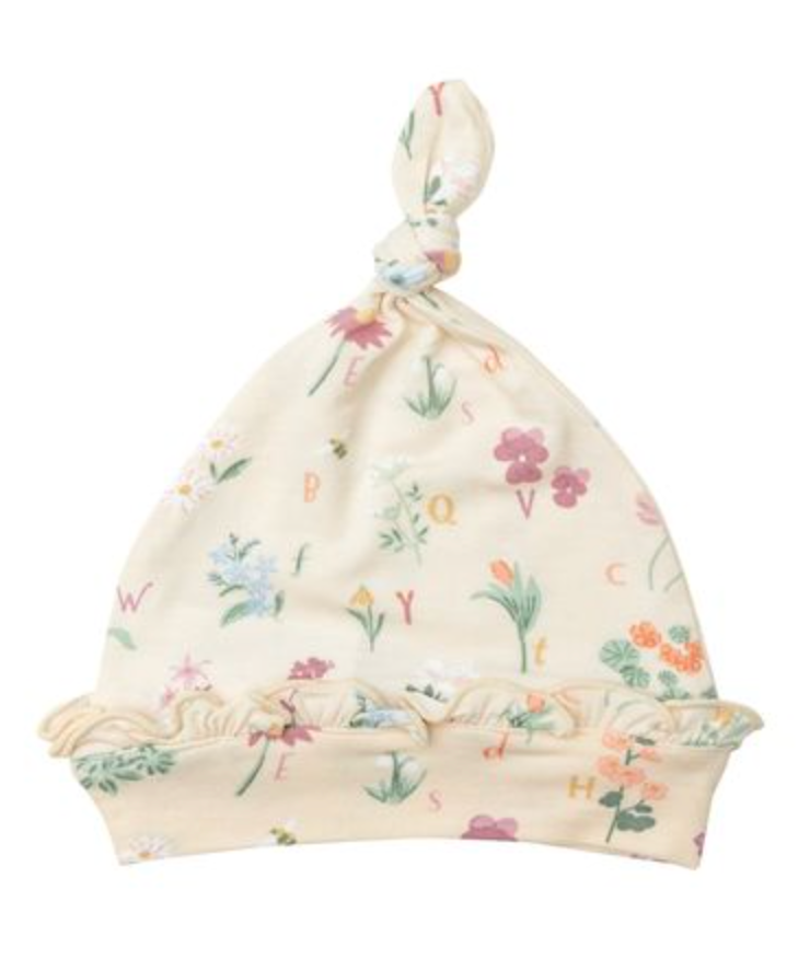 Angel Dear Knotted Hat in ABC Florals
