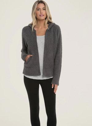 Barefoot Dreams CozyChic Relaxed Hoodie in Ash
