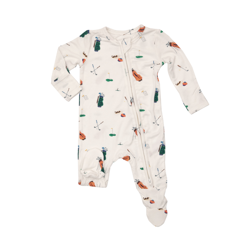 Angel Dear 2-Way Zipper Footie in Golf