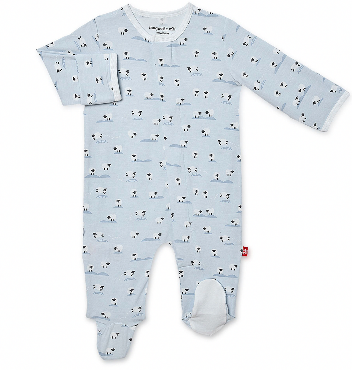 Magnetic Me Modal Footie in Baa Baa Baby Blue