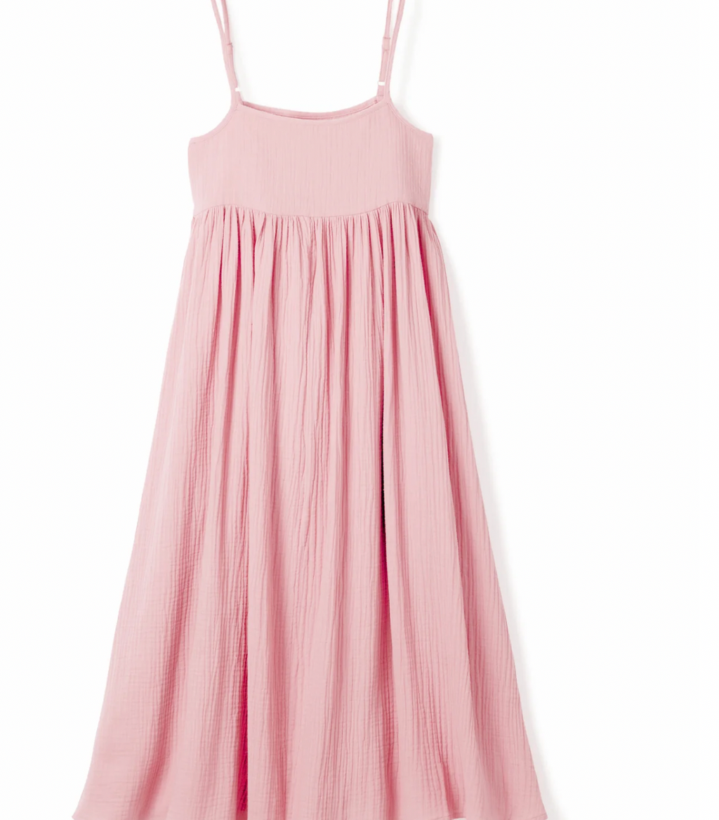 Petite Plume Dusty Rose Gauze Serene Night Dress