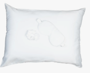 Bella Sleep + Spa Goodnight Gorgeous Satin Sleep Set in White