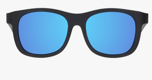 Babiators Polarized Navigator in Jet Black | Cobalt Mirrored Lens