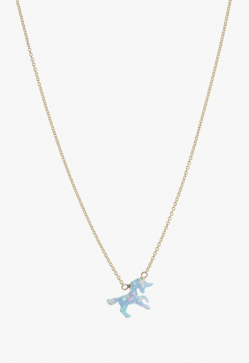 Bara Boheme Opal Unicorn Necklace