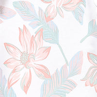 Feather Baby Stella Floral Ruffle Zipper Footie