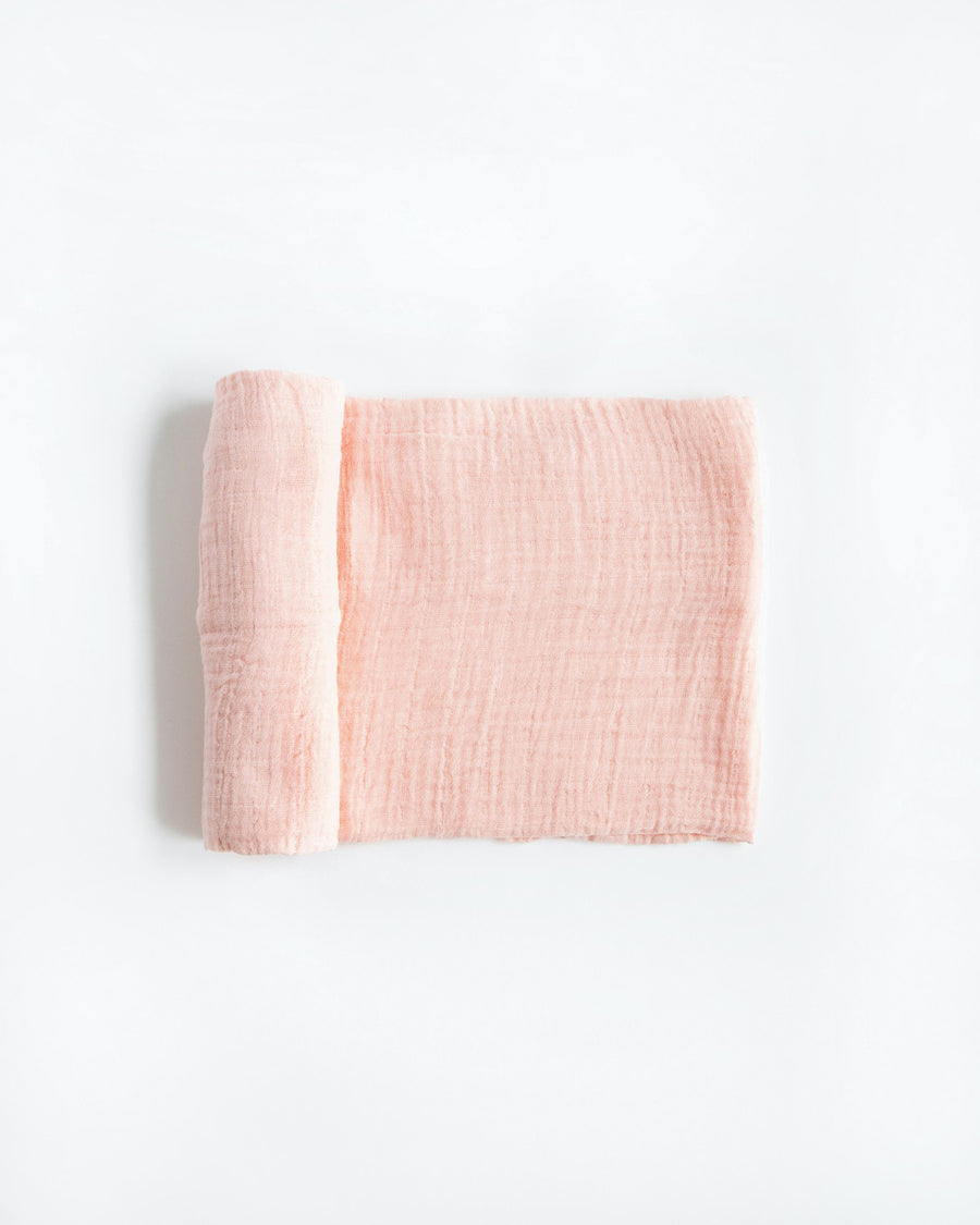 Little Unicorn Cotton Muslin Swaddle in Rose Petal