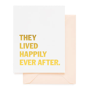 Sugar Paper Lived Happily Card