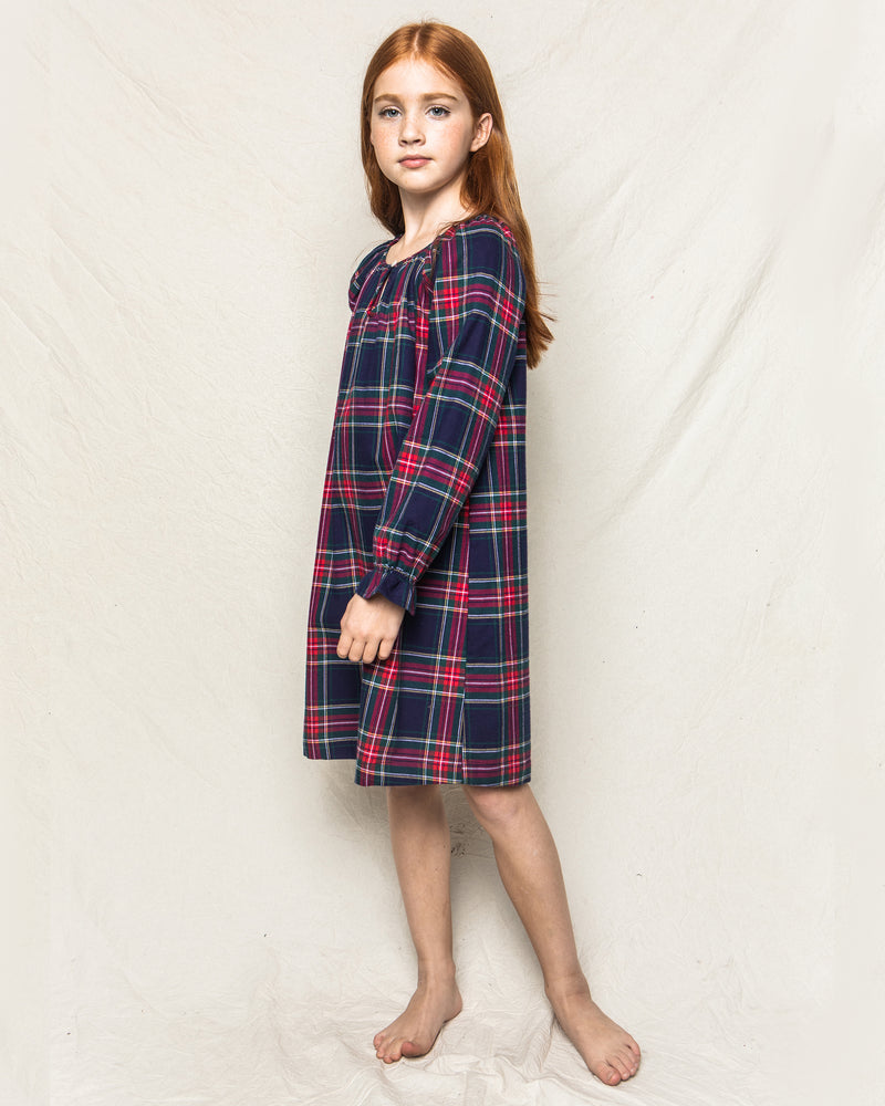 Petite Plume Children's Delphine Nightgown in Windsor Tartan