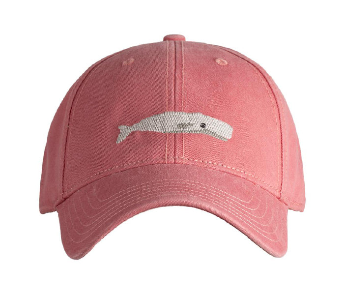 Harding Lane Adult White Whale Baseball Hat in New England Red