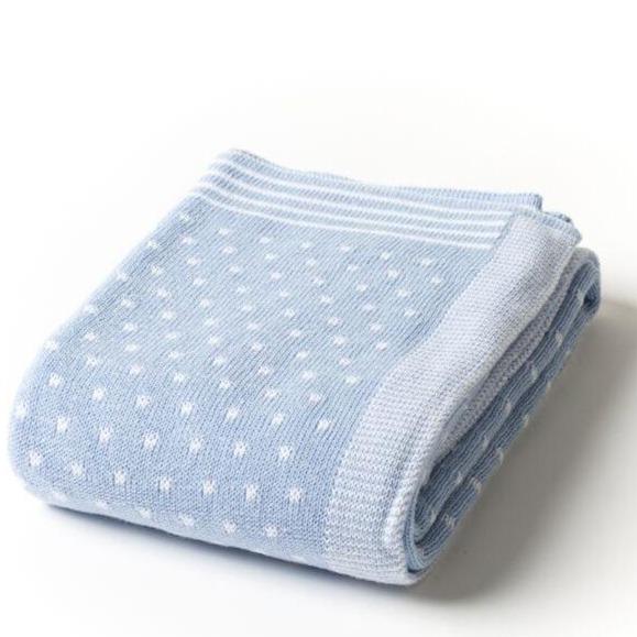 A Soft Idea Pin Dot Baby Blanket - Multiple Colors!