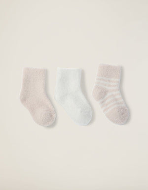 Barefoot Dreams CozyChic Lite Infant Sock 3-Pack - Multiple Colors!