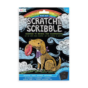 OOLY Scratch & Scribble Playful Pups Art Kit