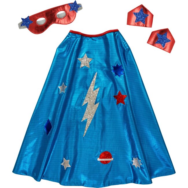 Meri Meri Blue Superhero Dress Up Costume