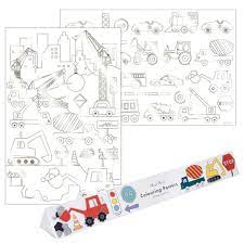 Meri Meri Construction Coloring Posters