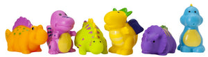 Elegant Baby Dinosaur Party Squirties Bath Toys