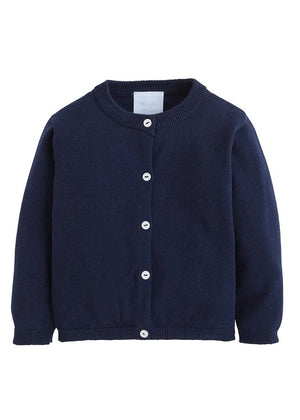 Little English Essential Cardigan in Navy