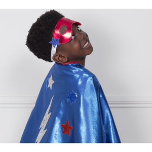 Meri Meri Blue Superhero Dress Up Costume