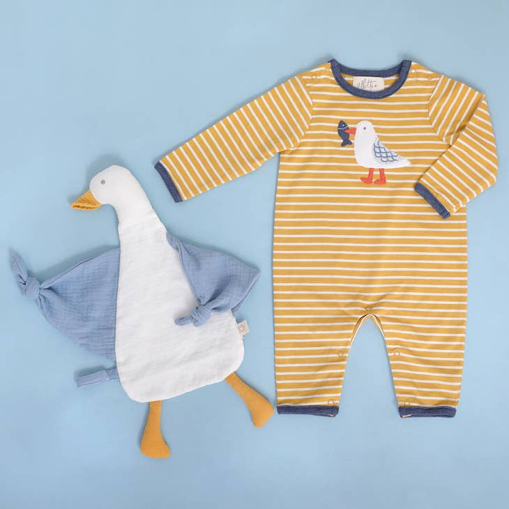 Albetta Sammy Seagull Applique Babygro Romper