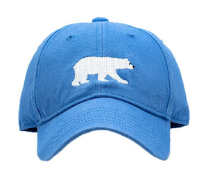 Harding Lane Kids Polar Bear Baseball Hat in Light Blue