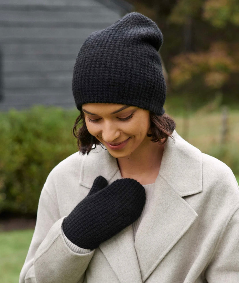 White + Warren Cashmere Waffle Beanie - Multiple Colors!