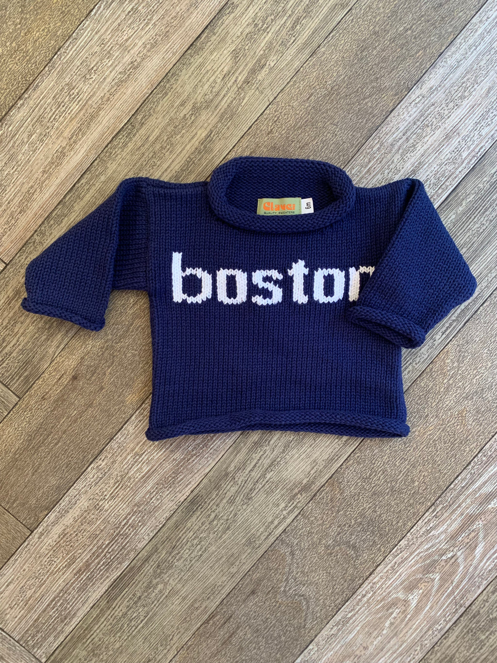 Whitney + Winston Boston Roll Neck Sweater in Navy