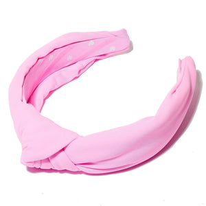 Lele Sadoughi Neoprene Knotted Headband in Bubblegum