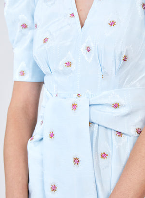 Hunter Bell Rebekah Dress in Blue Blossom