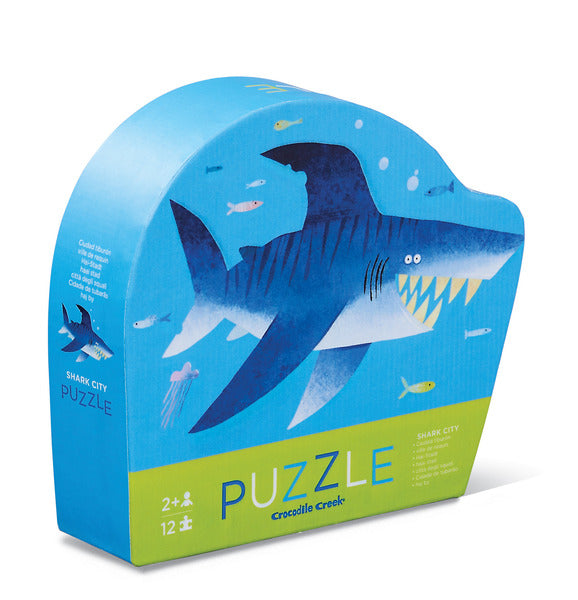 Crocodile Creek 12 Piece Shark City Mini Puzzle
