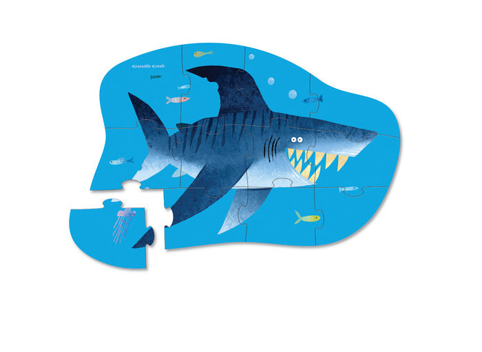 Crocodile Creek 12 Piece Shark City Mini Puzzle