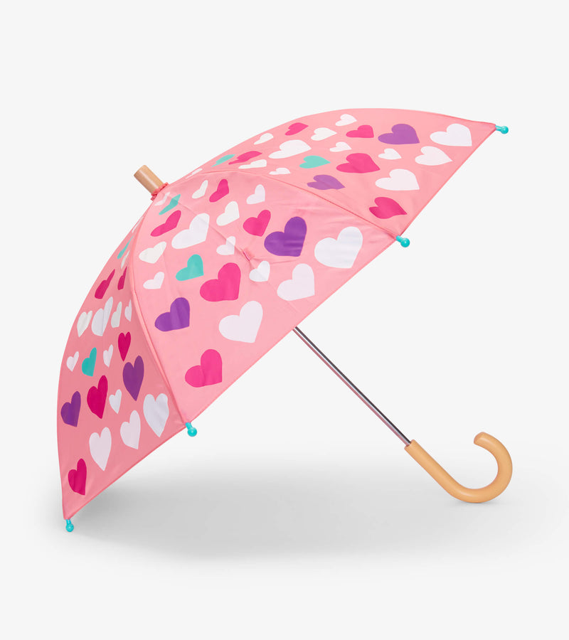 Hatley Unicorn Colorful Color Changing Hearts Children's Umbrella