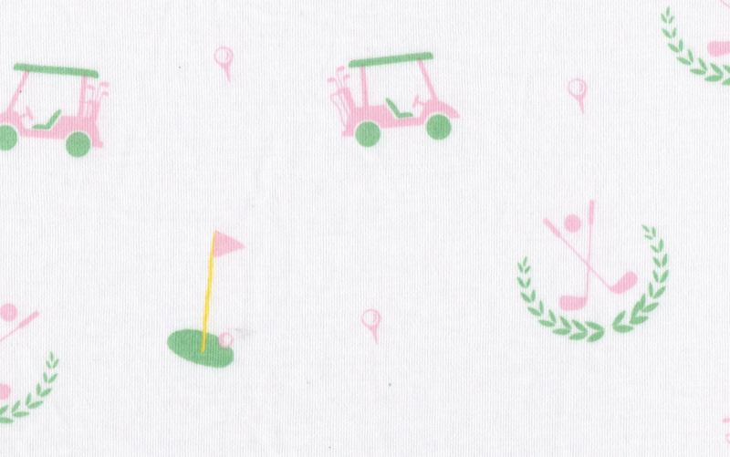 Little English Girls Pajamas in Golf Pink
