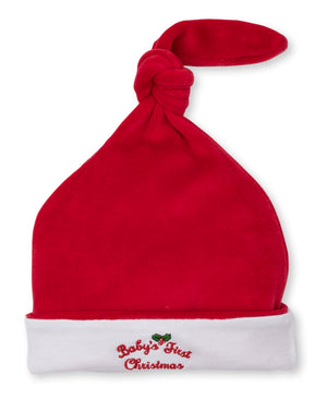 Kissy Kissy Baby's First Christmas Velour Stocking Hat