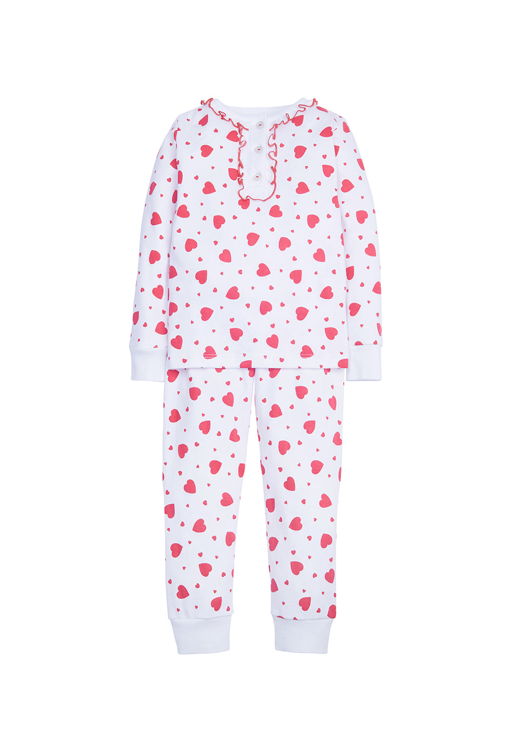 Little English Pajamas in Red Hearts